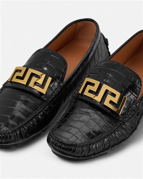 versace cheteah print loafers|Versace loafers.